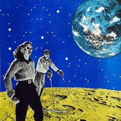 Anne Storno, Space Hiking, Limited Edition Print, Space Print, Affordable Art