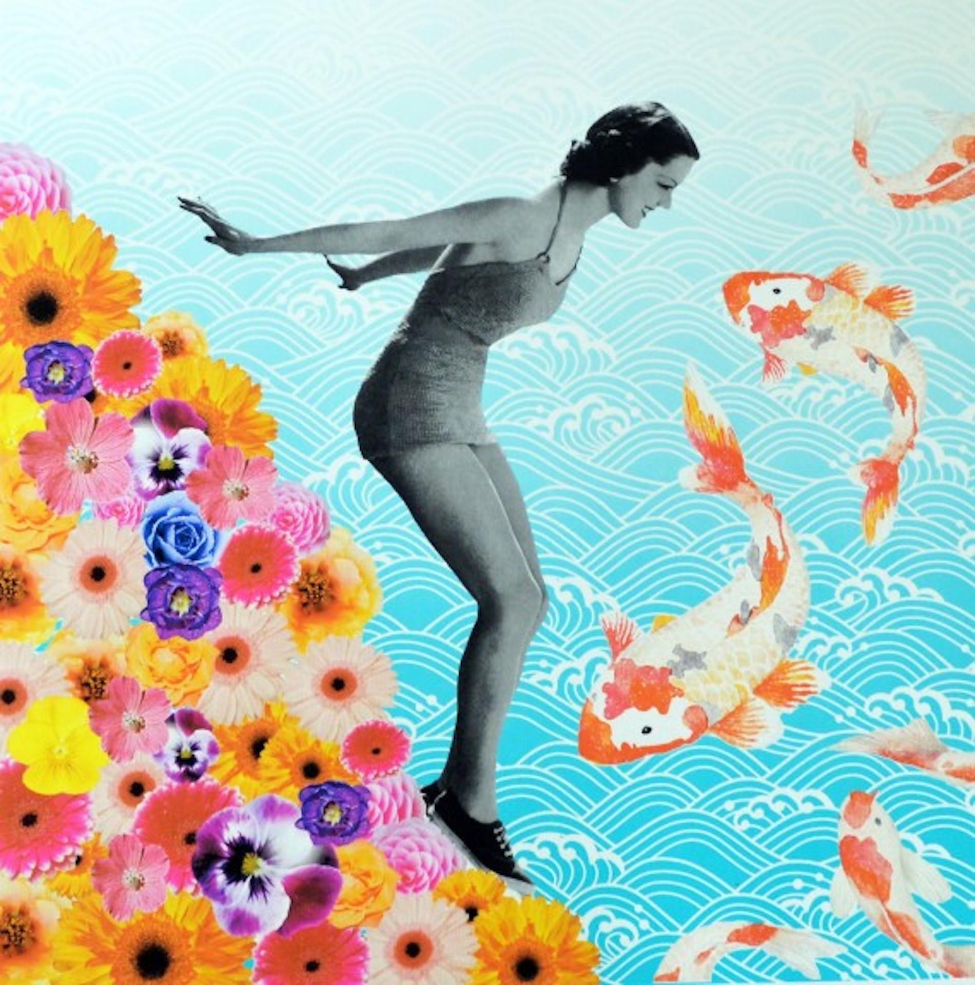 Anne Storno, Bambino d'acqua, Arte accessibile, Stampa colorata in edizione limitata