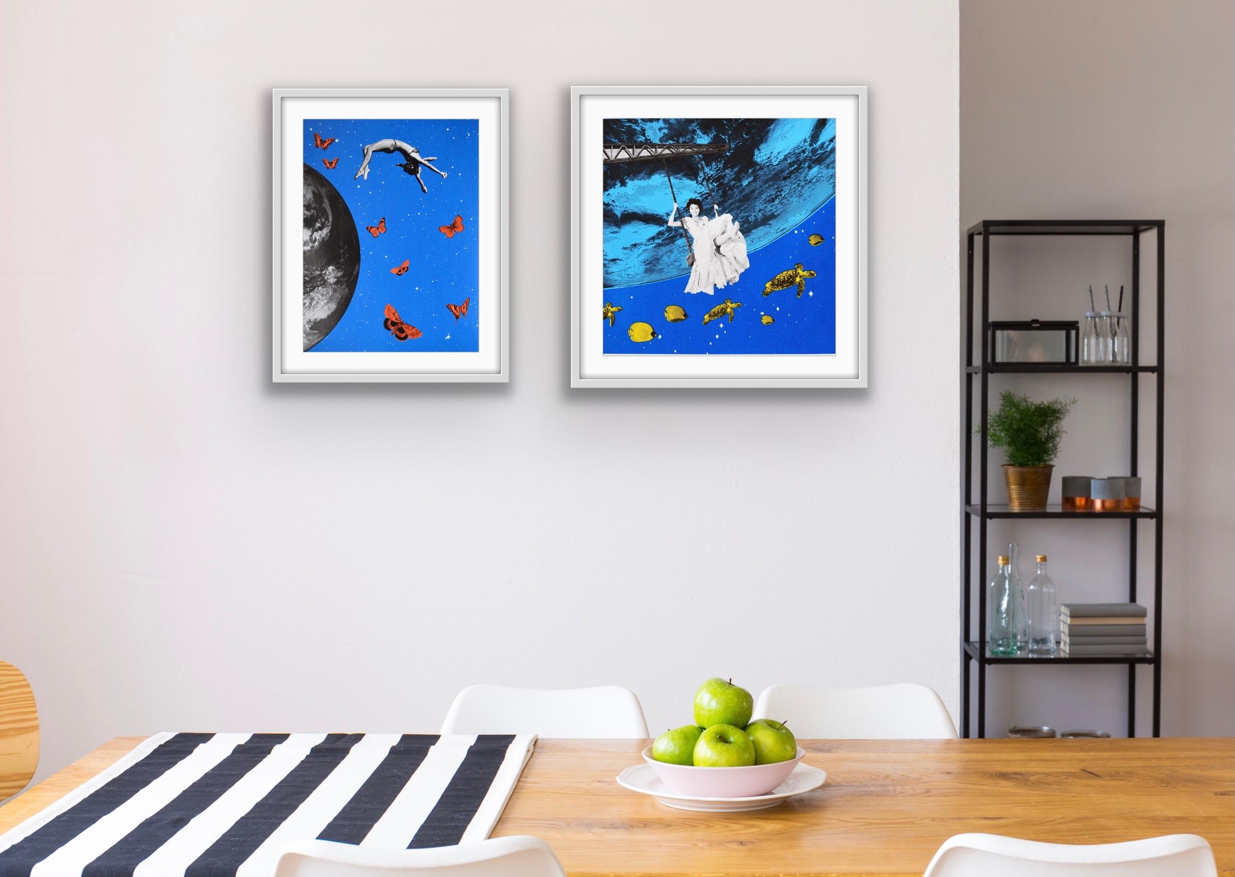 Aquarium and Up II Diptych For Sale 2