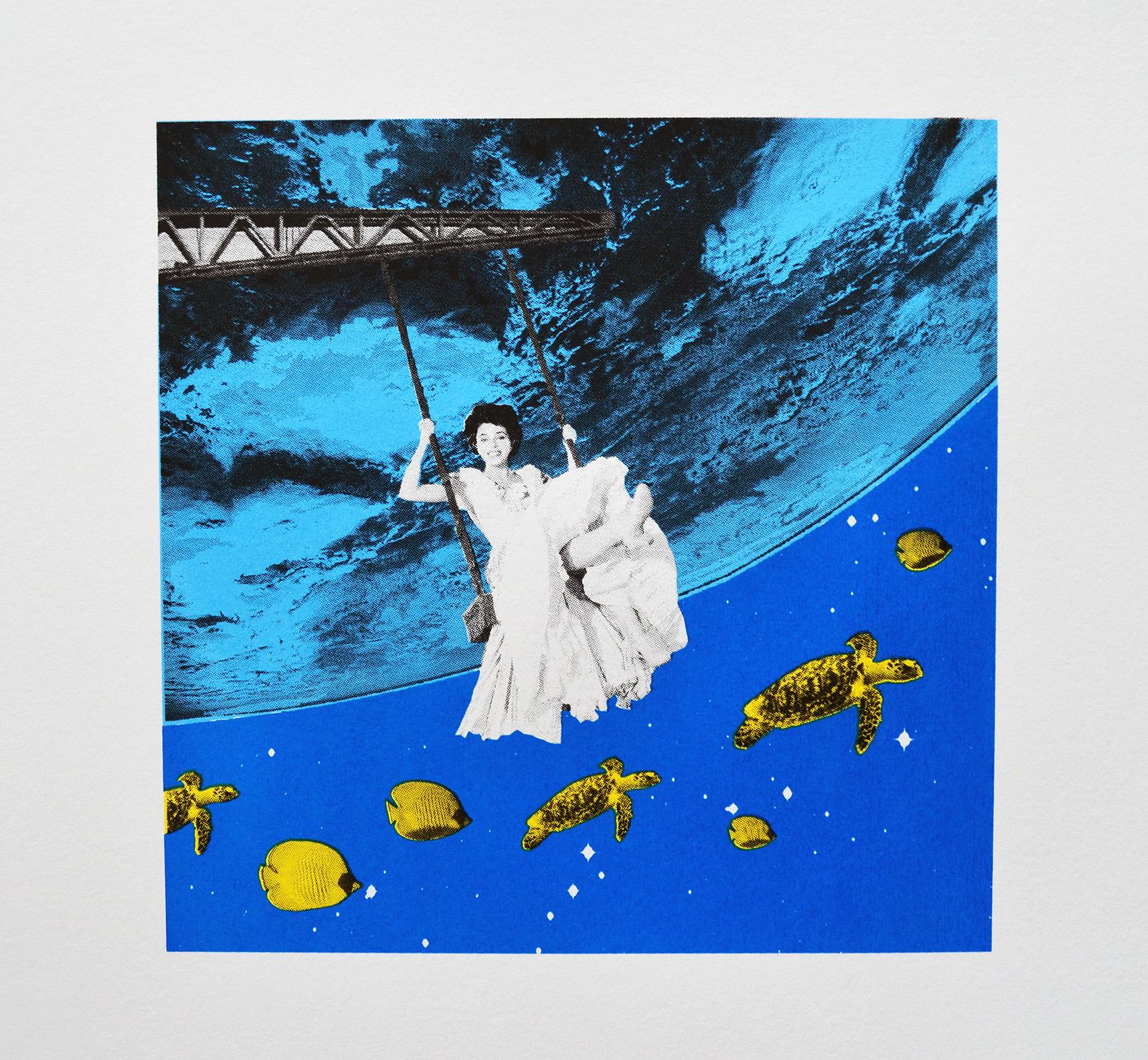 Figurative Print Anne Storno - Aquarium