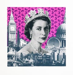 Crowing Glory, Anne Storno, Pop art, Limited edition print for sale, The Queen 