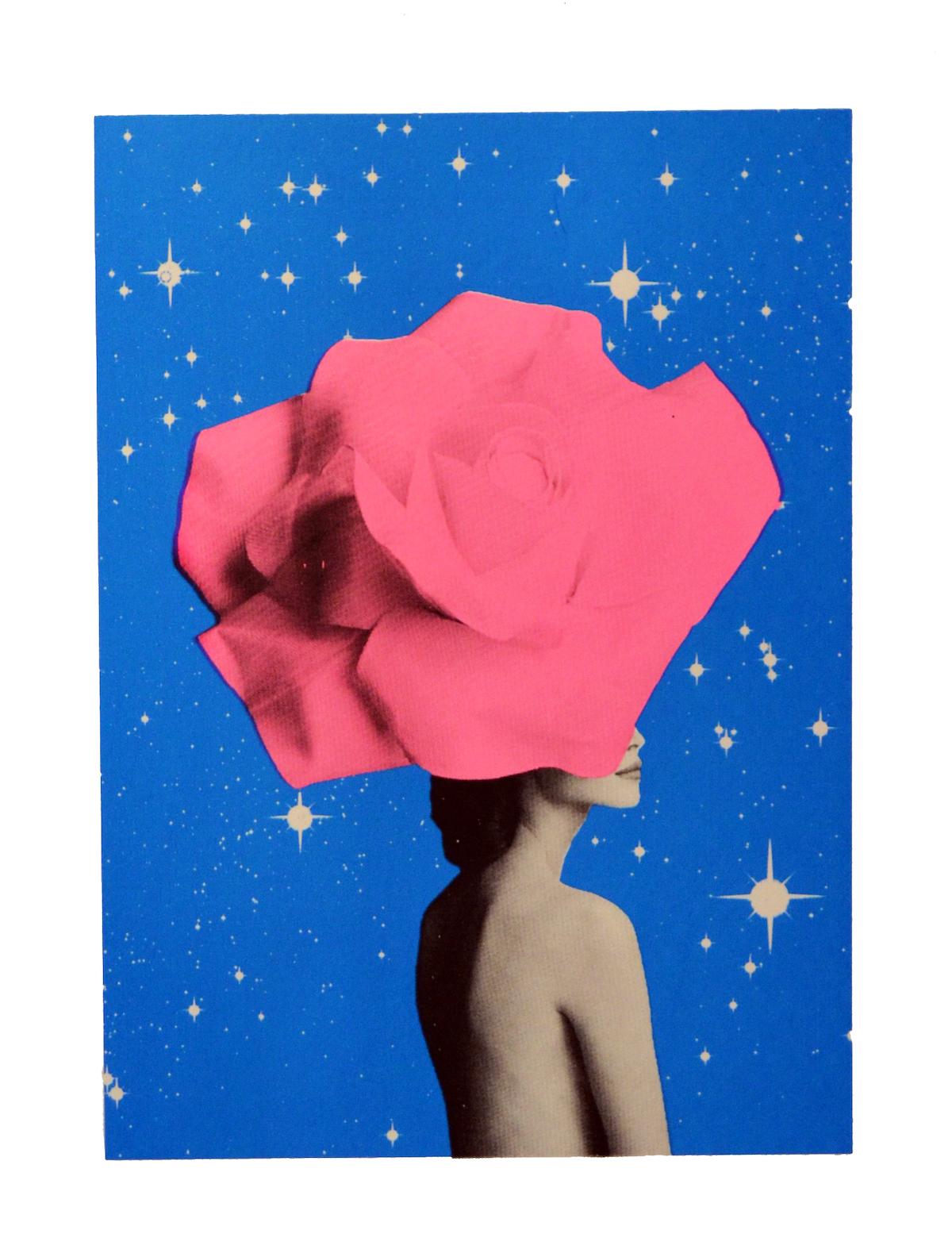 The Secret Woman, Anne Storno, Contemporary figurative art, Handmade print 