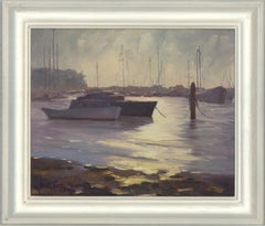 Anne Tams - 2011 Oil, Moored Boats