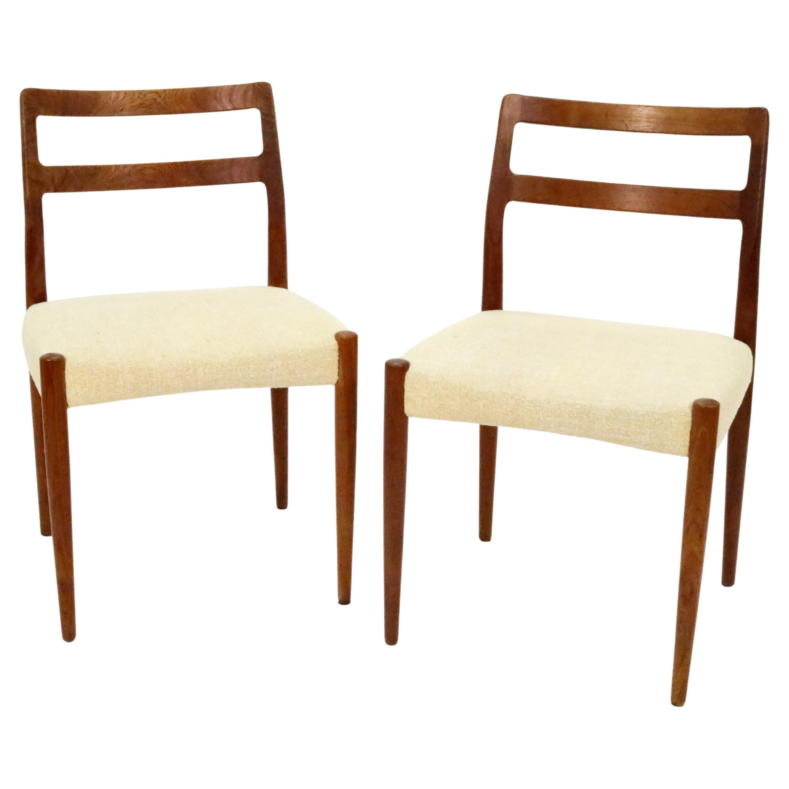 'Anne' Teak Dining Chairs by Johannes Andersen for Uldum Mobelfabrik