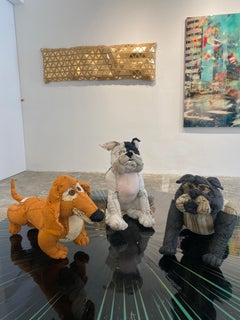 Bernard Bulldog – Contemporary Textile Dog Sculpture
