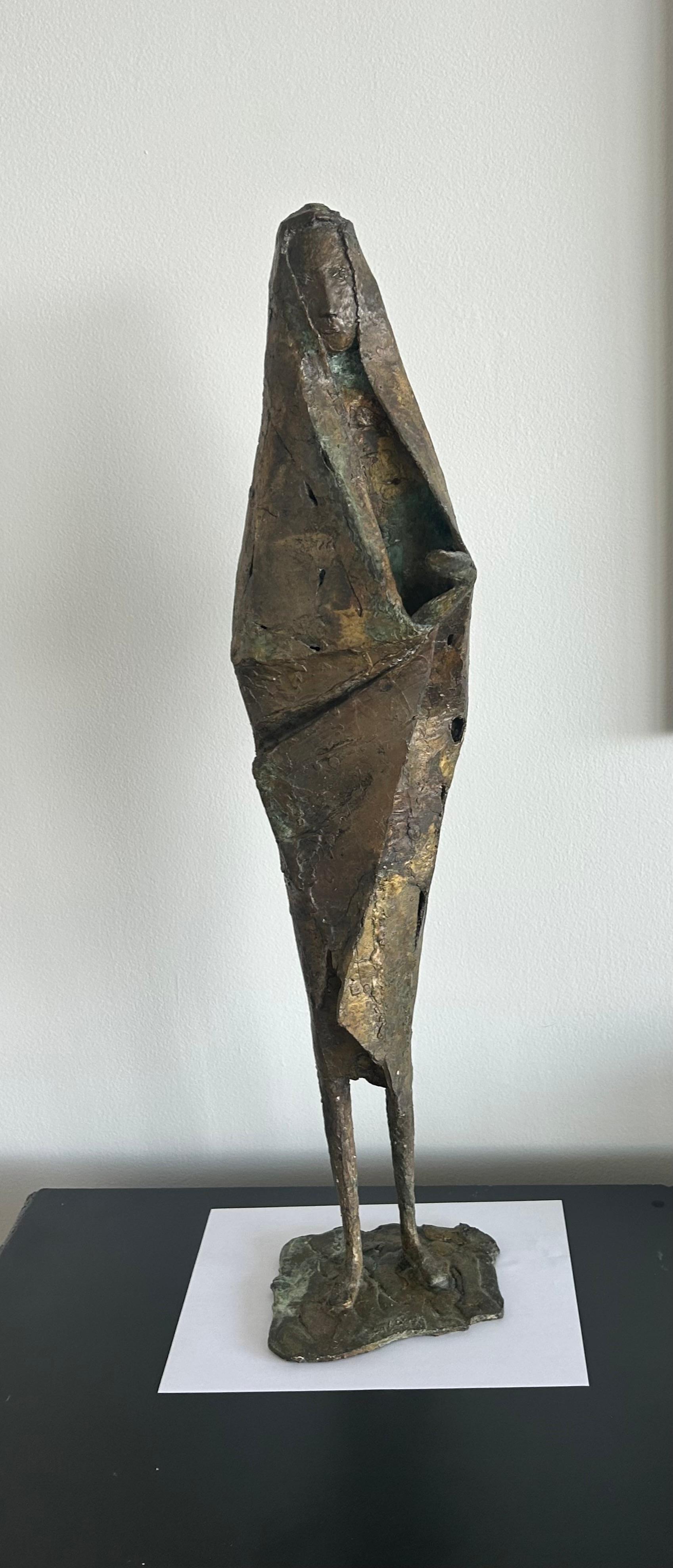 Anne Van Kleeck donna in piedi in bronzo brutalista in vendita 6