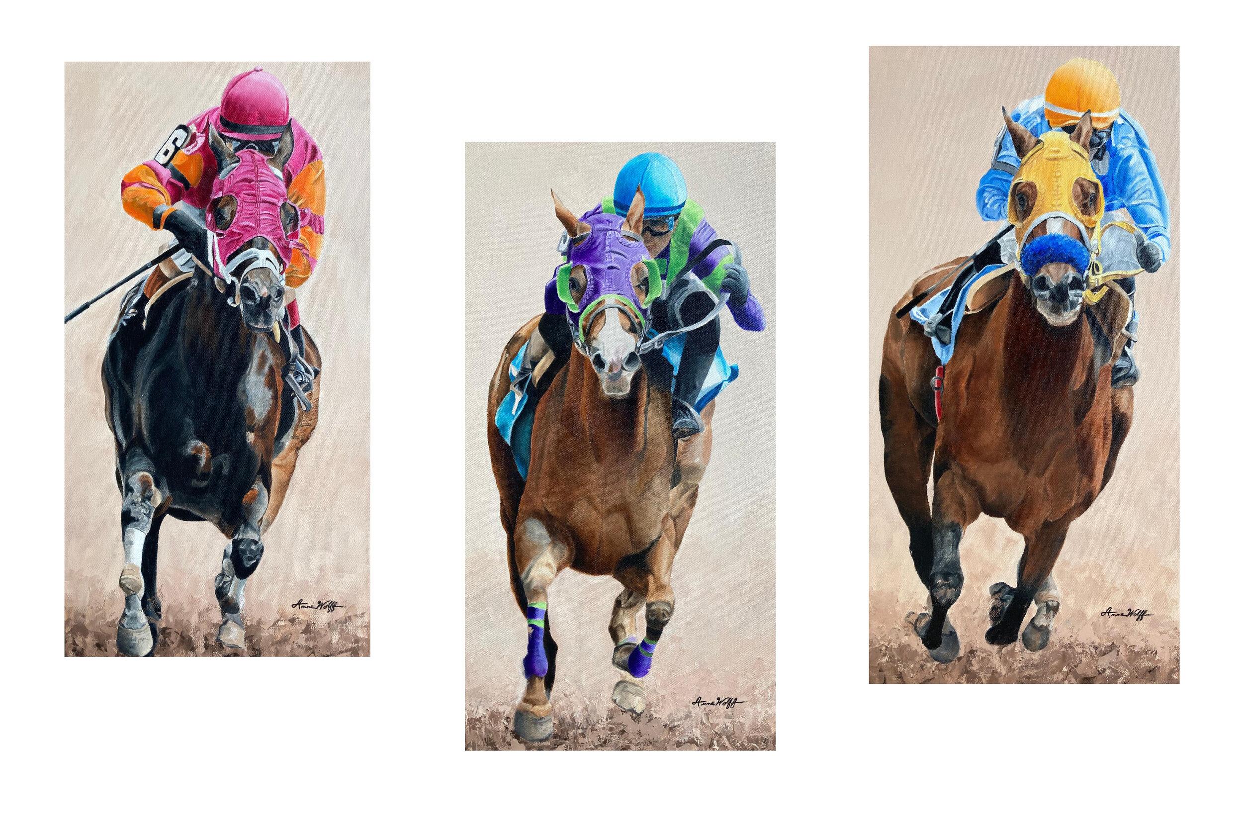 triptych racehorse