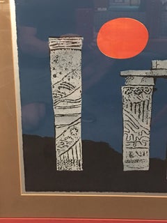 Anne Youkeles Ancient Columns II Serigraph