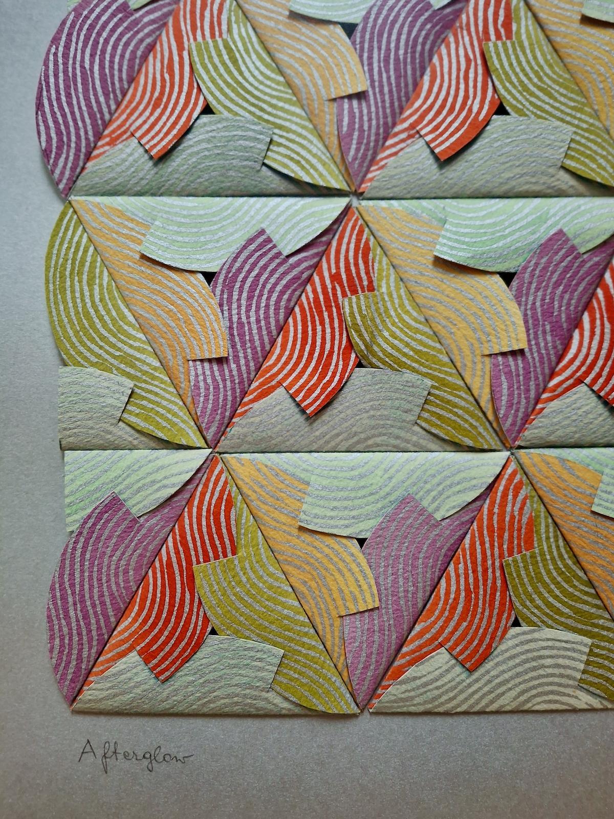 “Afterglow” A Mixed-Media Composition For Sale 1