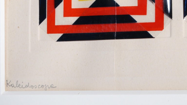 Kaleidoscope, Geometric 3-D Screenprint by Anne Youkeles 1969 For Sale 4