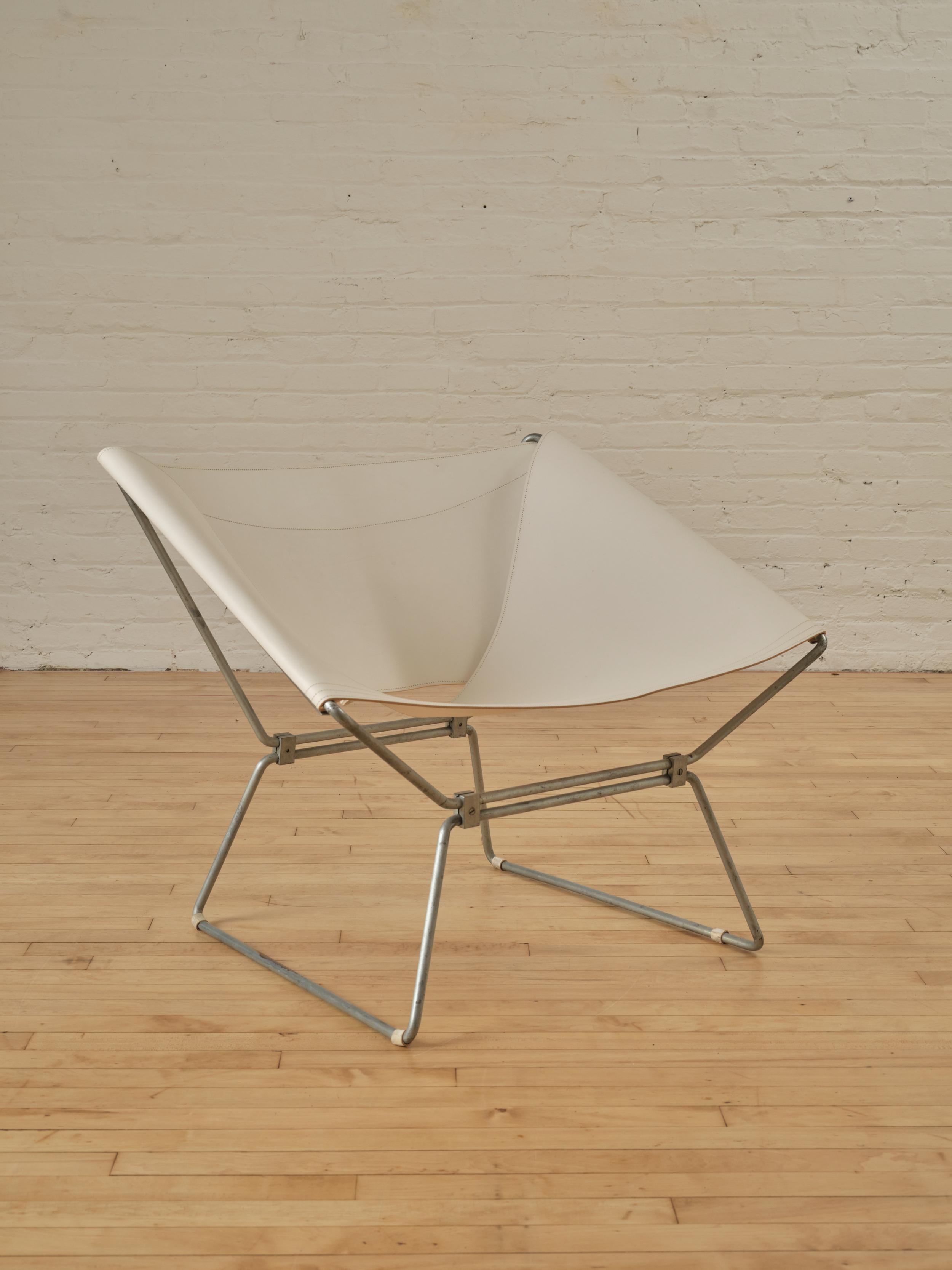 Steel Anneau Chair by Pierre Paulin for AP Polak (Model Ap-14) For Sale