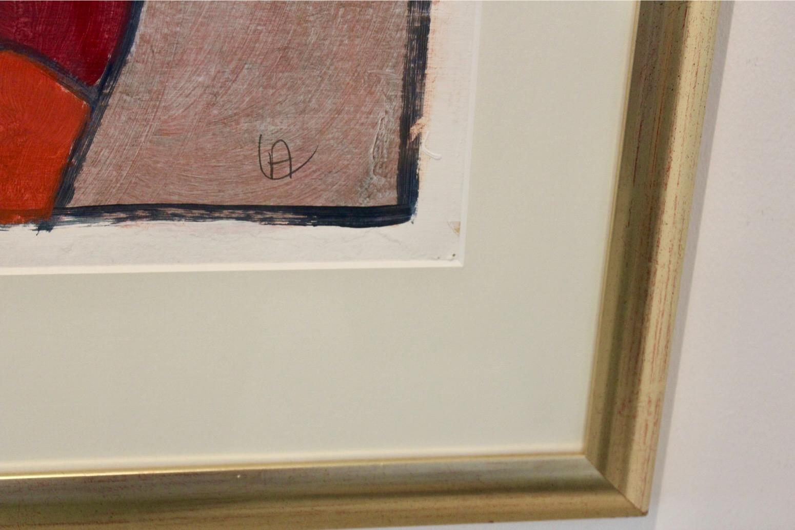 Anneke Umbgrove – ‘Compositie Landschap’, Acrylic on Paper, Signed en venta 1