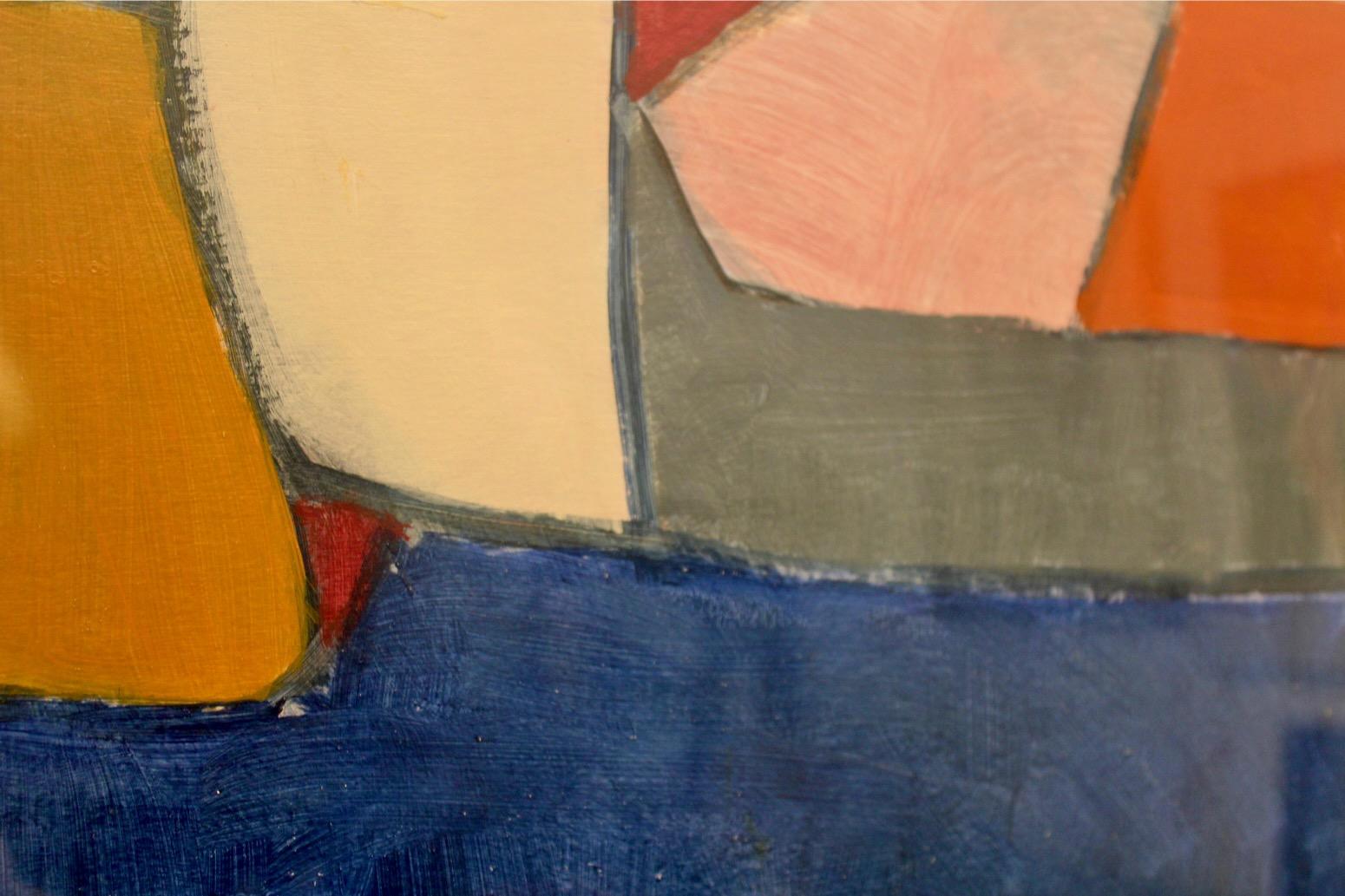 Anneke Umbgrove – ‘Compositie Landschap’, Acrylic on Paper, Signed For Sale 2