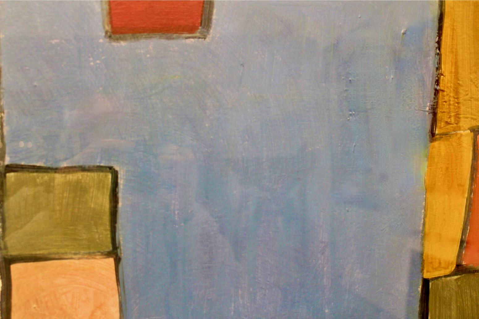Anneke Umbgrove – ‘Compositie Landschap’, Acrylic on Paper, Signed en venta 2