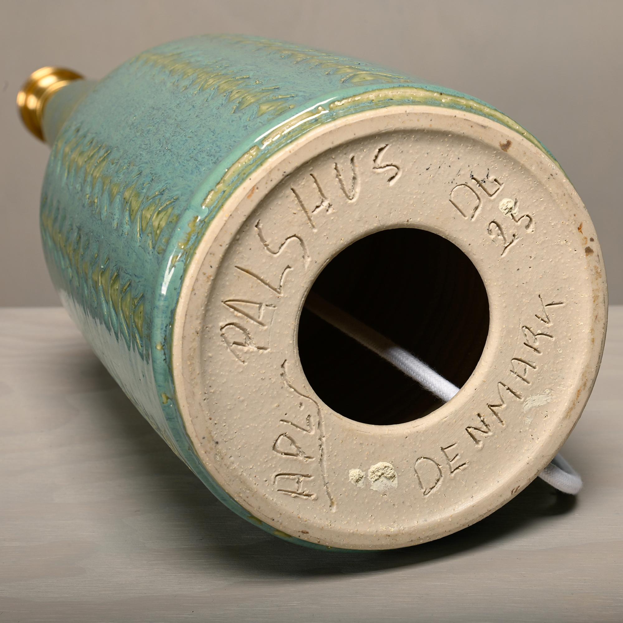 Annelies & Per Linnemann-Schmidt large ceramic Table Lamp for Palshus, Denmark For Sale 2