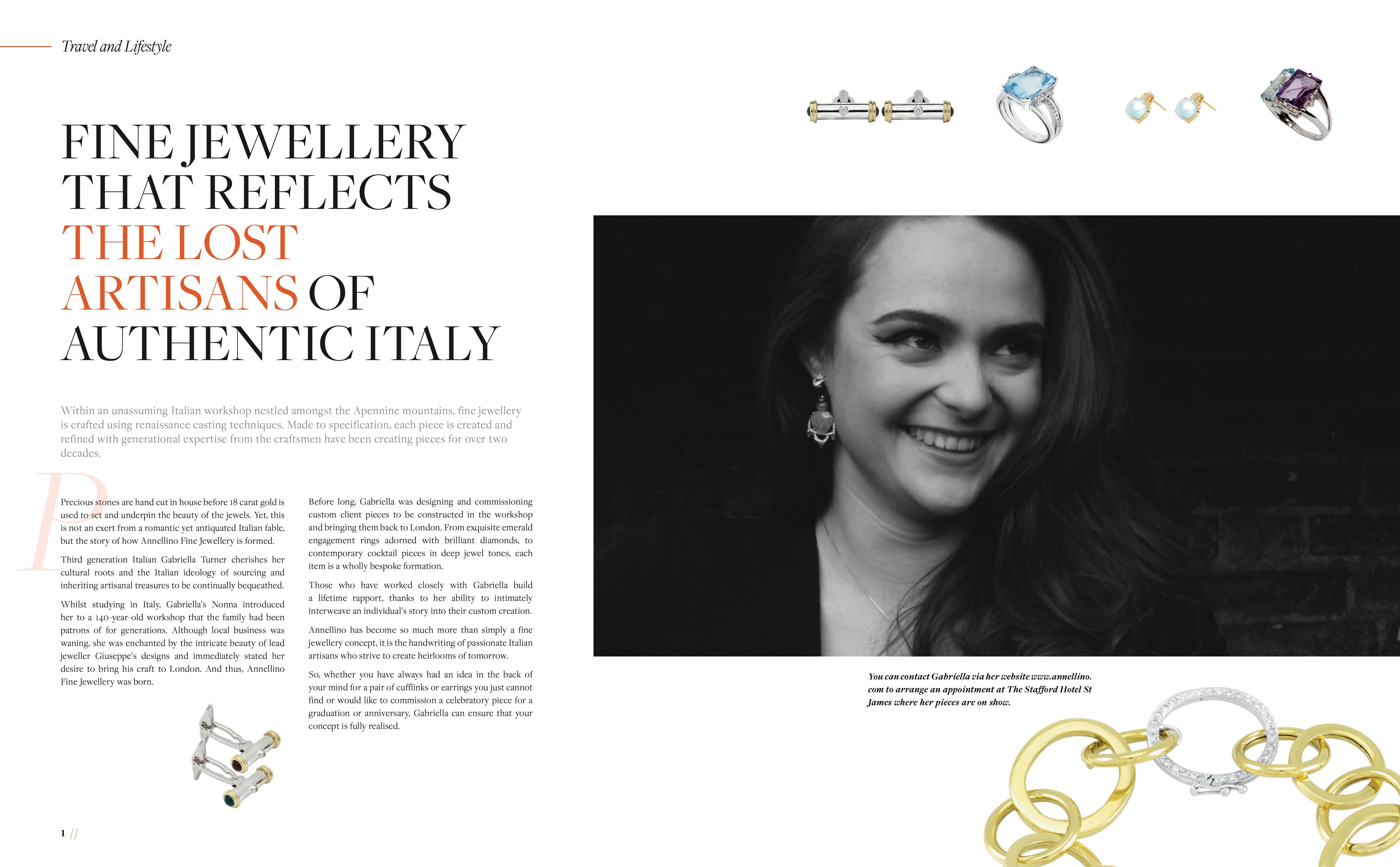 Annellino Italian Fine Jewellery Ohrringe aus 18kt Gelbgold und weißen Diamanten im Angebot 1