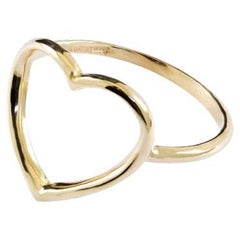 Annellino Italian Fine Jewellery Handmade Heart 18kt Rose Gold Ring