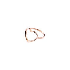 Annellino Italian Fine Jewellery Handmade Heart 18k White Gold Ring