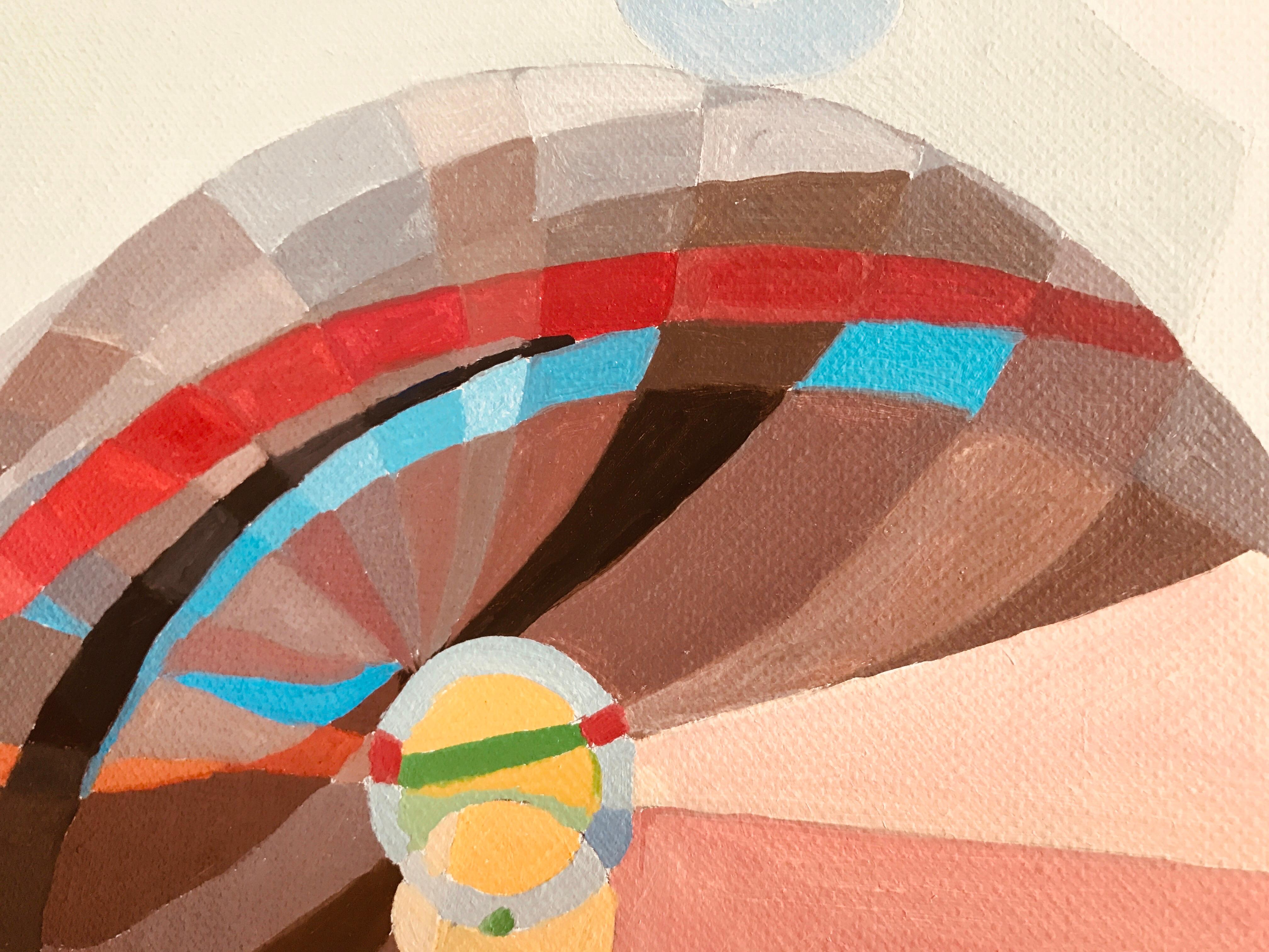 Magic Music Event by Annemarie Ambrosoli  Oil Abstract Figurative Geometric For Sale 5