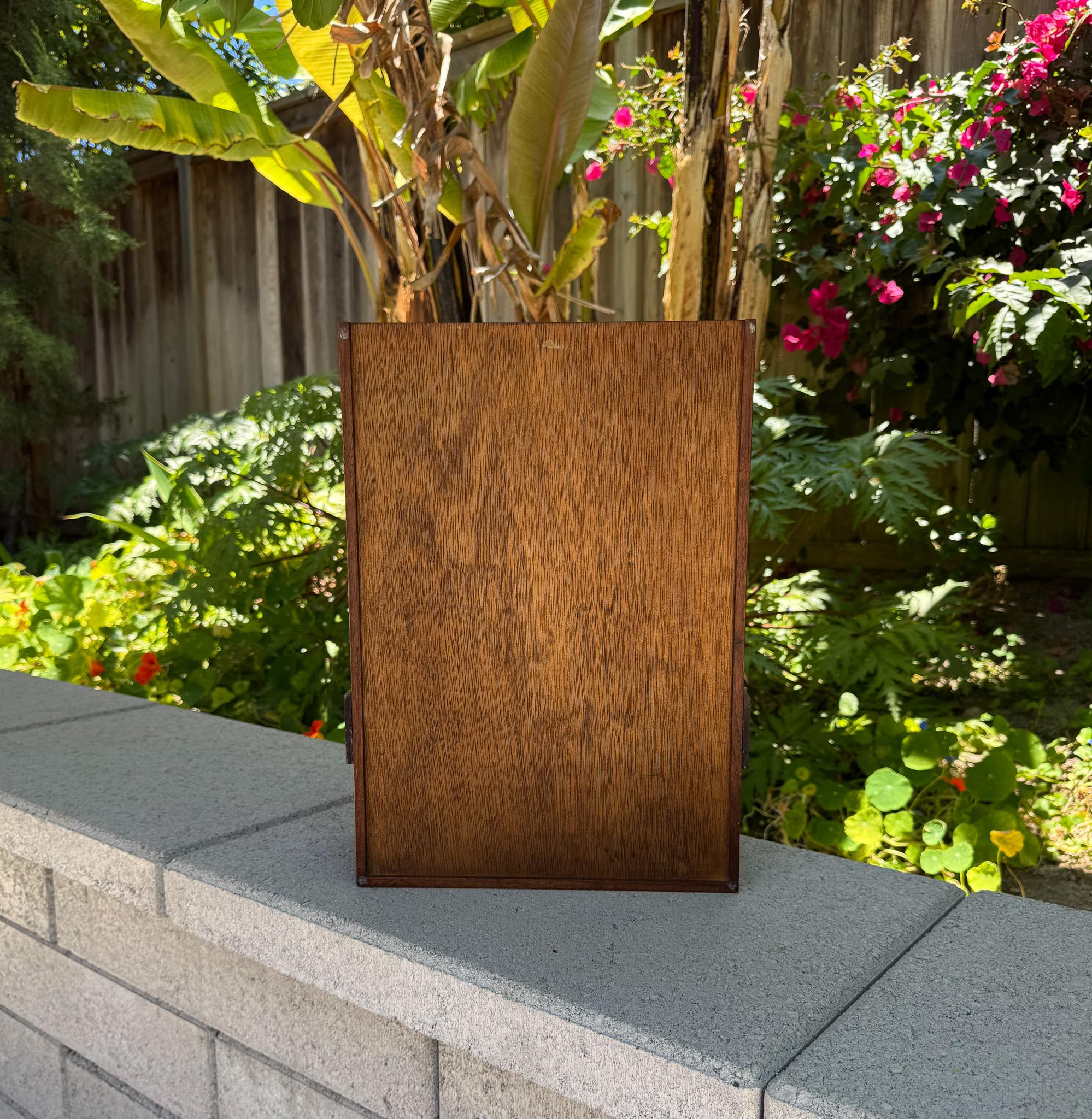 Annemarie Davidson & Blaine Rath Walnut & Enamel Letter Tray, California, c.1970 For Sale 12