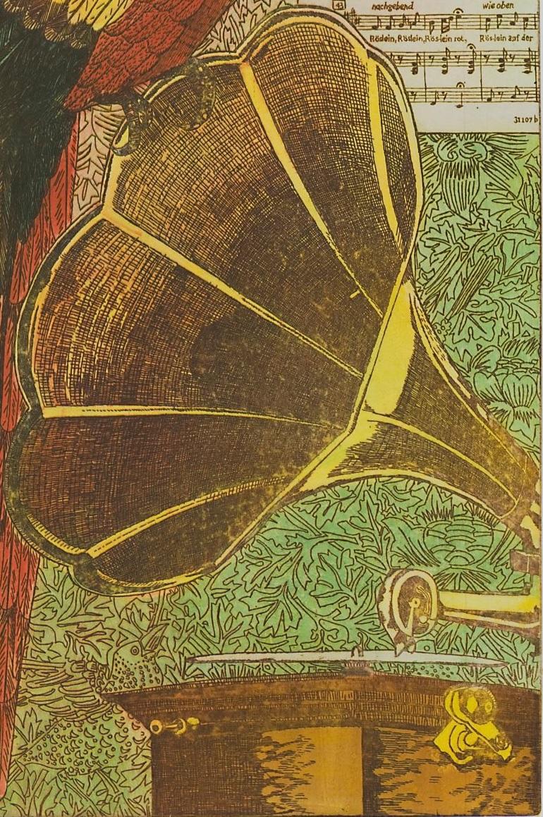 Annemarie Petri - « Interior of a Logopedist » - oiseau perroquet - édition 25 en vente 2
