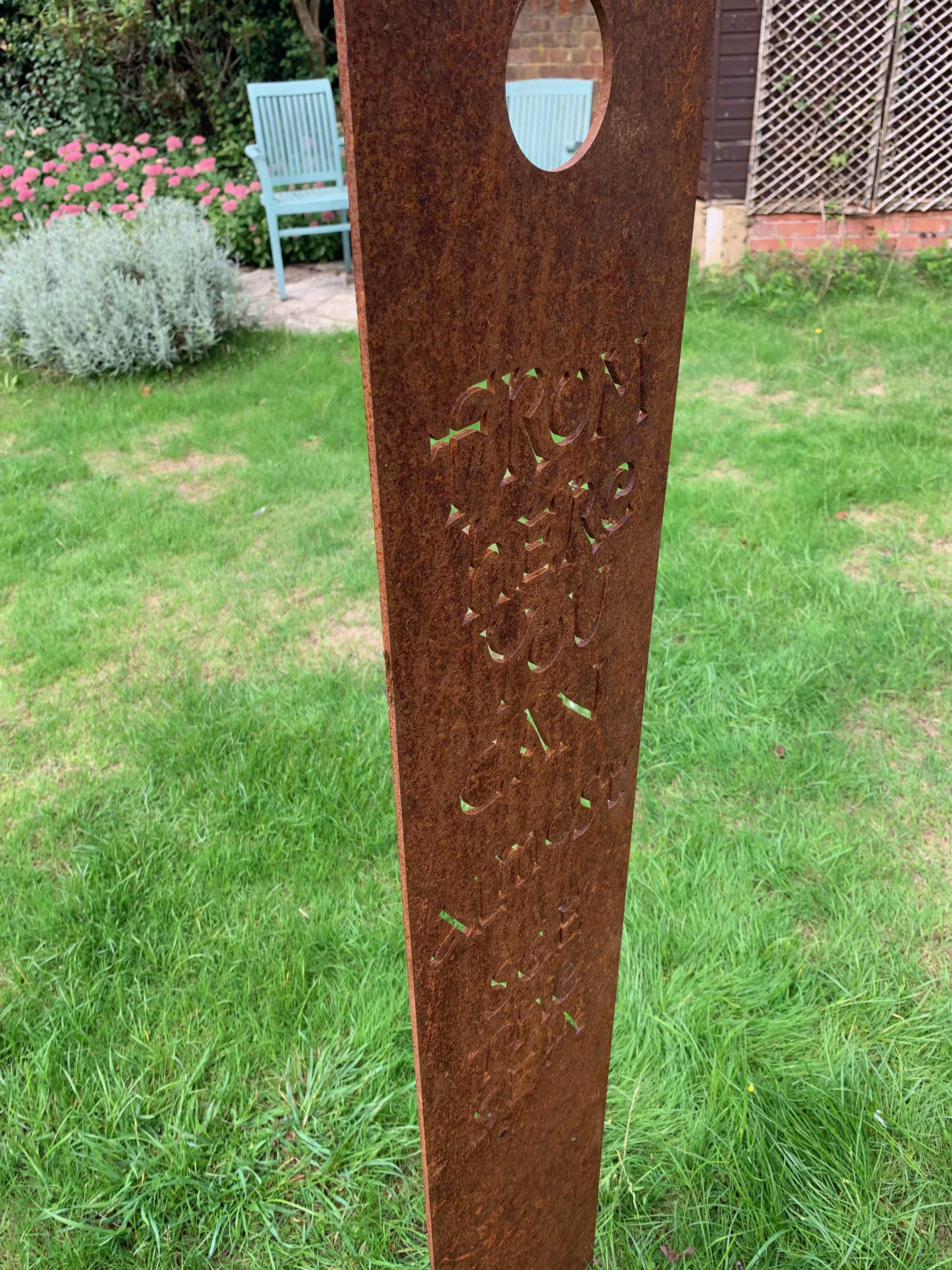 Sea I, Editioned, Rusted Corten Steel Garden Sculpture by Annet Stirling For Sale 1