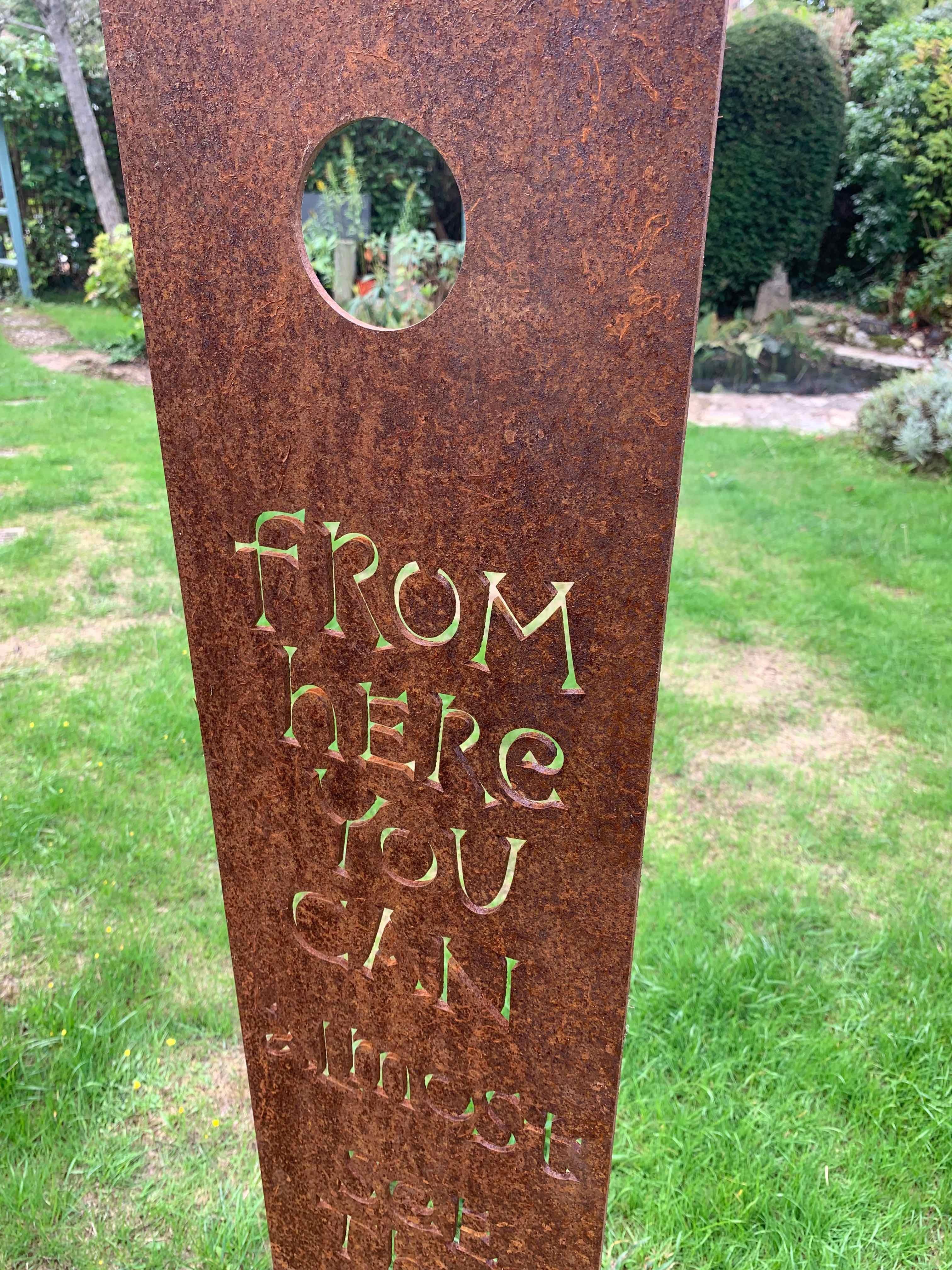 Sea I, Editioned, Rusted Corten Steel Garden Sculpture by Annet Stirling For Sale 4