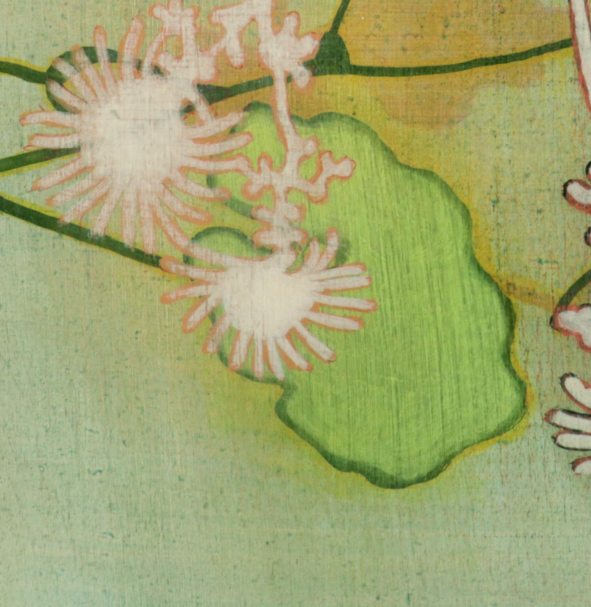 #17-08 - Pittura floreale astratta / Greene & Greene / Ispirata alla Nature 1