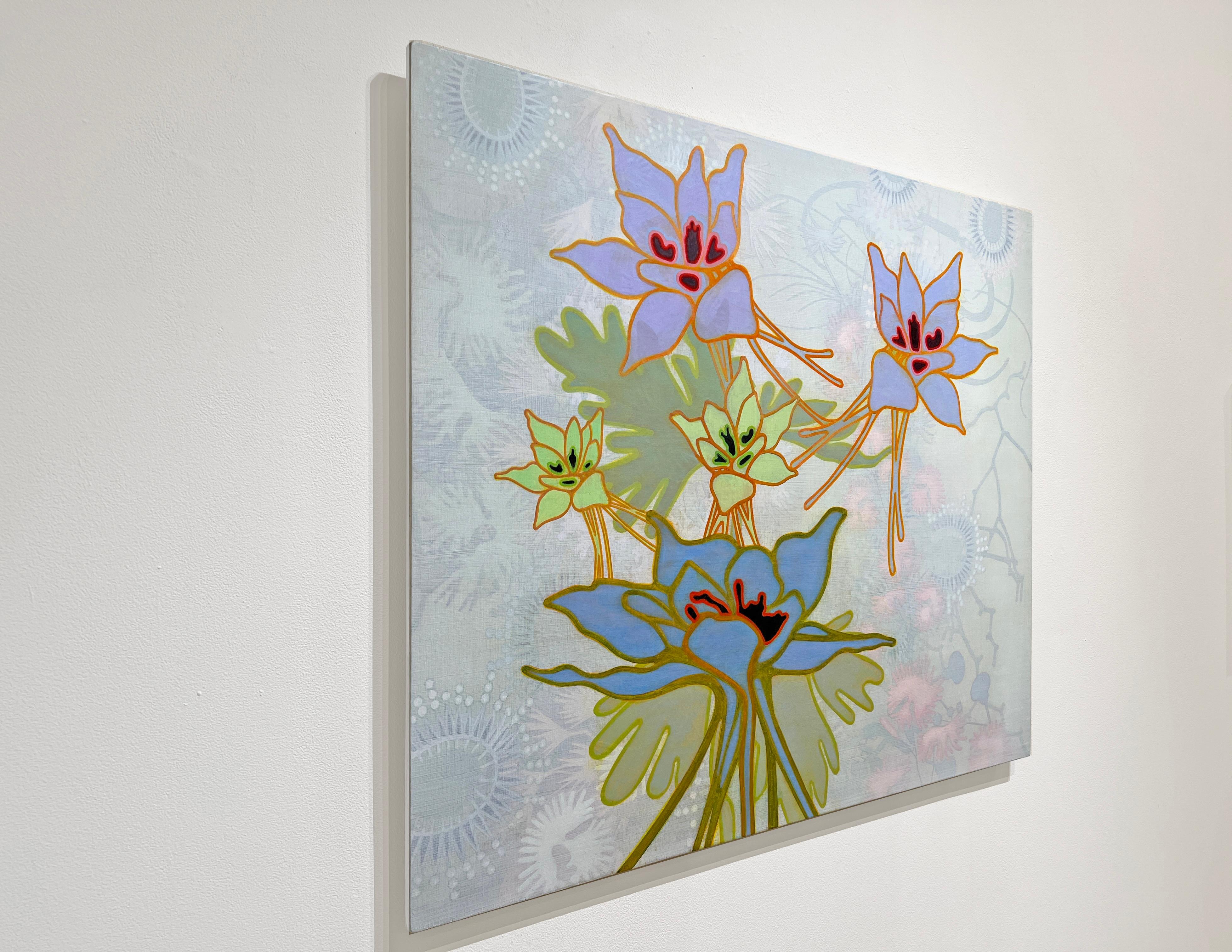 Exemplaire floral abstrait contemporain n° 22-13  - Contemporain Painting par Annette Davidek