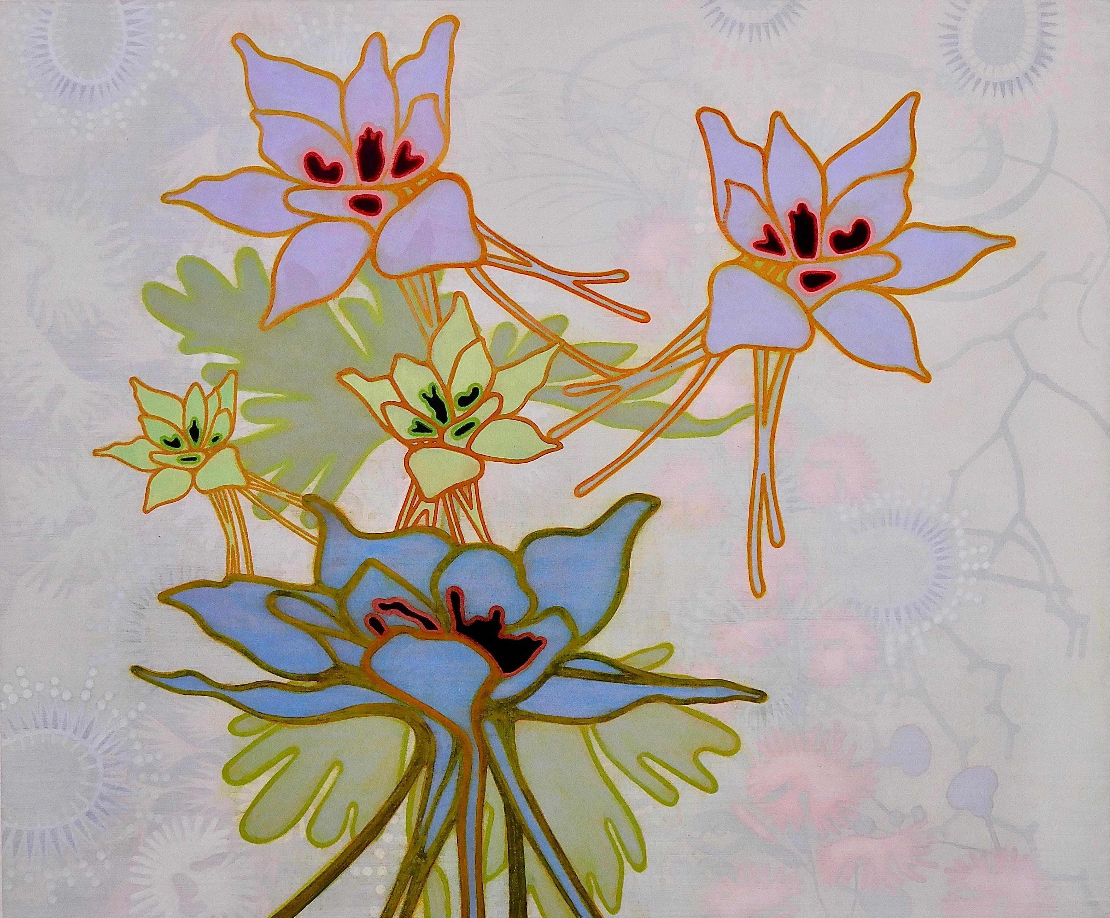 Exemplaire floral abstrait contemporain n° 22-13