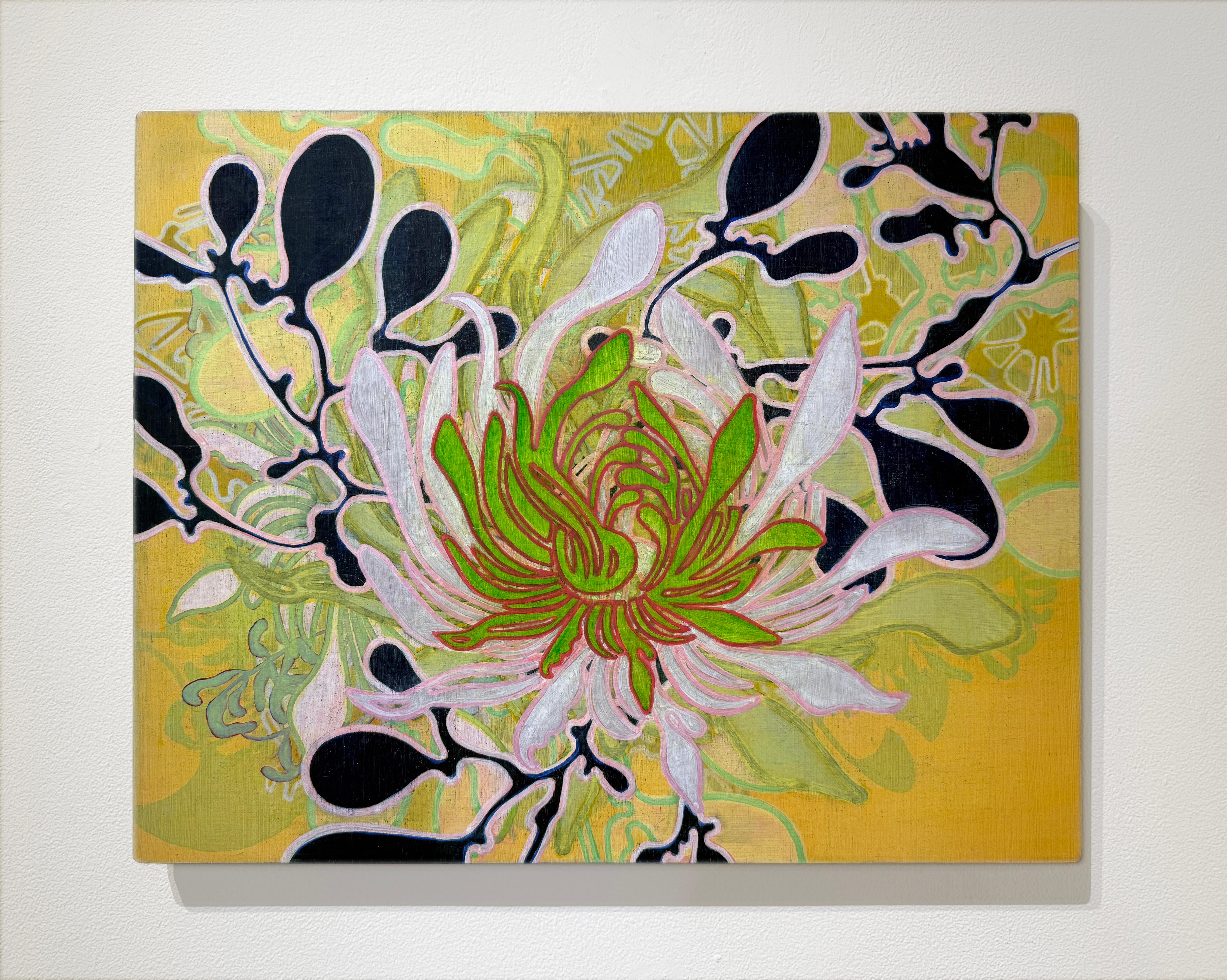 #24-10 - Abstracto, Floral - Painting de Annette Davidek
