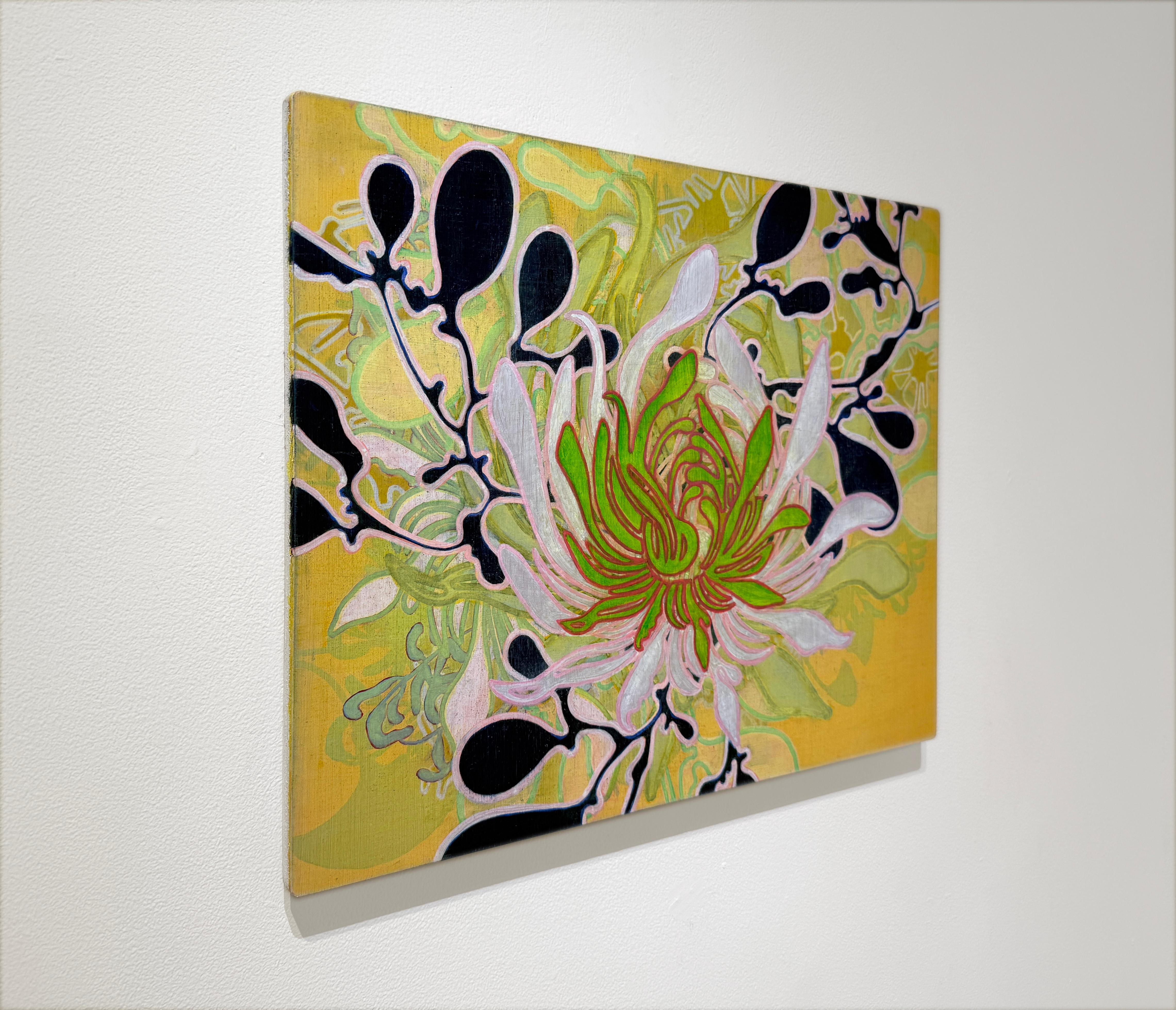 #24-10 - Abstracto, Floral - Painting Contemporáneo de Annette Davidek