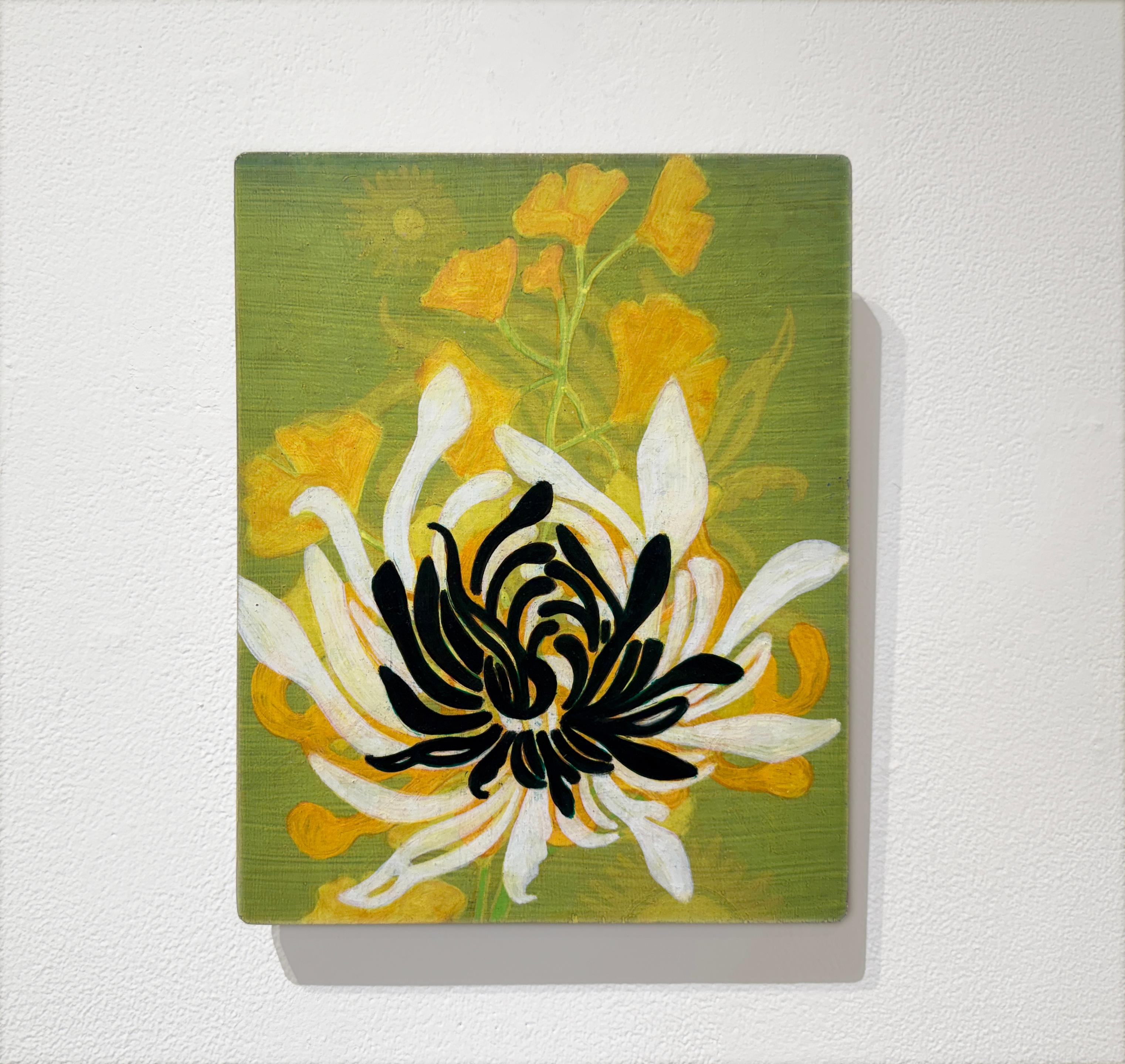 #25-01 - Abstract, Floral - Painting by Annette Davidek