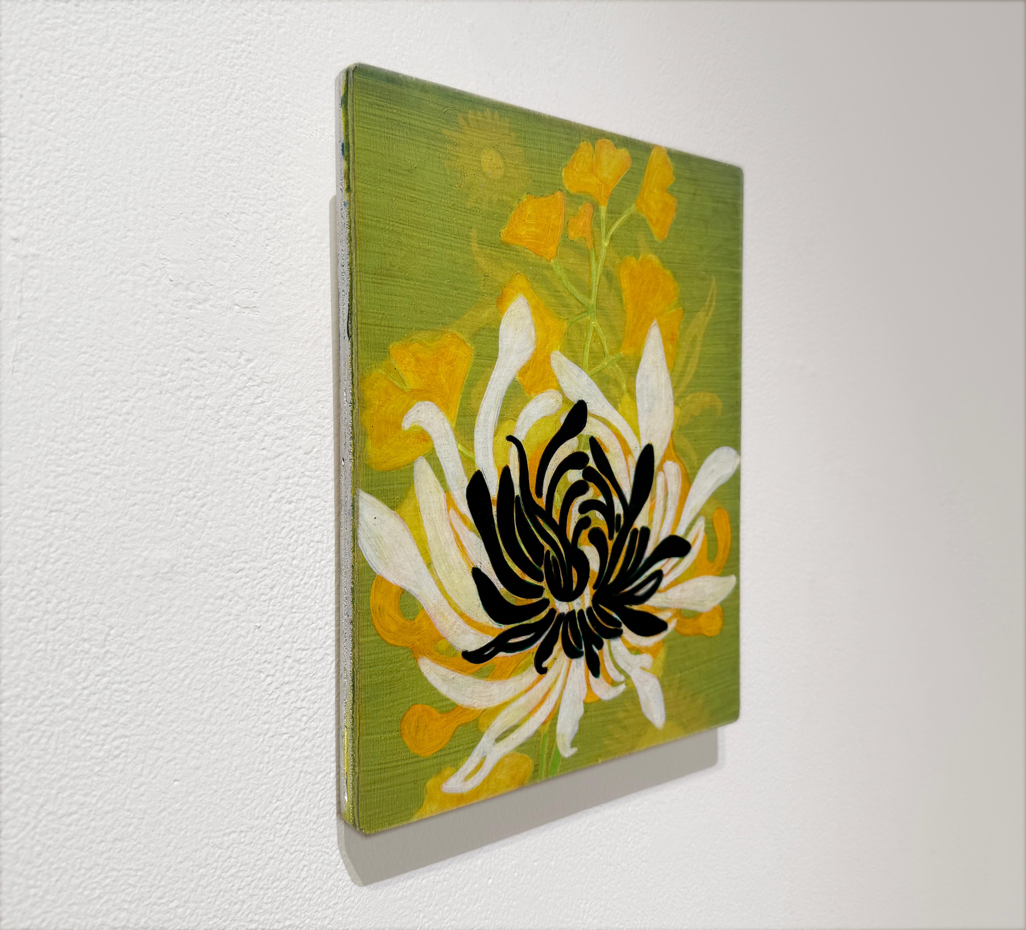 #25-01 - Abstract, Floral - Contemporary Painting by Annette Davidek