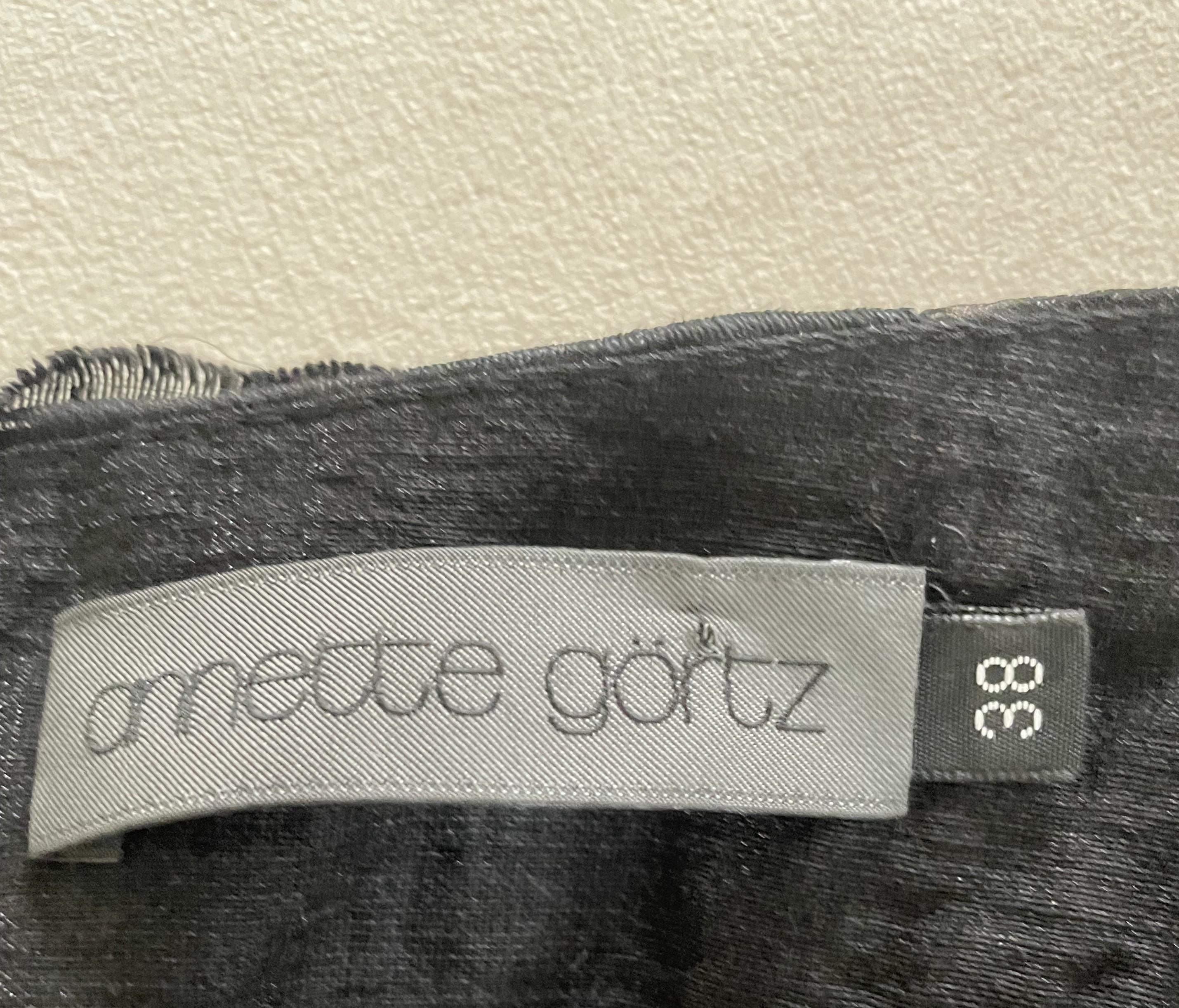 Annette Görtz Vintage Black Long Evening Skirt with Layers Pour femmes en vente