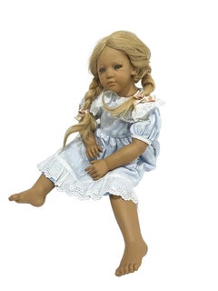 Annette Himstedt Doll Jule 1992/1993 and Steiff ride-on pull Poodle