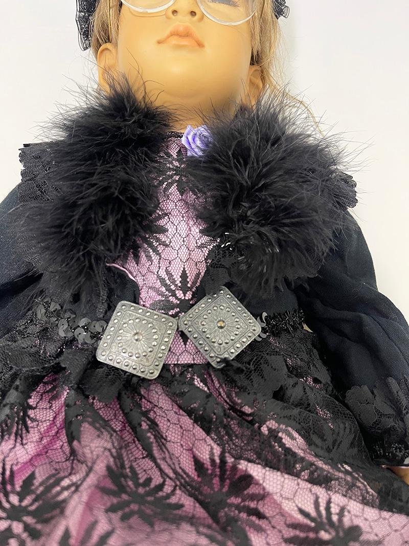Annette Himstedt doll Neblina 1991/1992 with children's doll pram For Sale 12