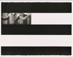 Grande stampa astratta contemporanea di Annette Lemieux, acquaforte, acquatinta e censore