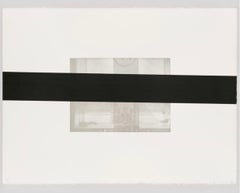 Large Contemporary Annette Lemieux Photo Etching Aquatint Censor Abstract Print