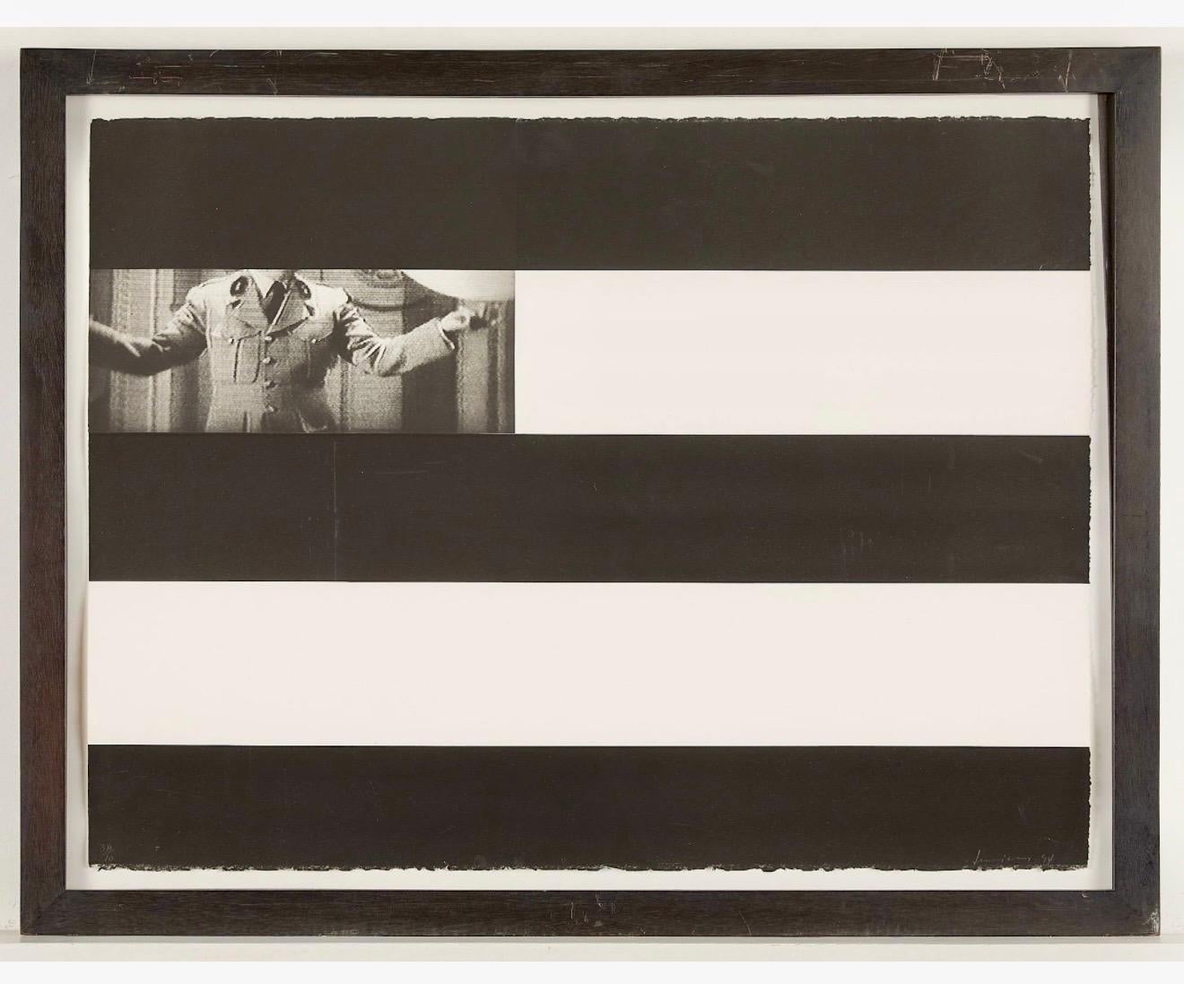 Large Contemporary Annette Lemieux Photo Etching Aquatint Censor Abstract Print