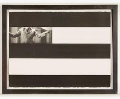 Große zeitgenössische Annette Lemieux Foto Radierung Aquatinta Zensor abstrakten Druck