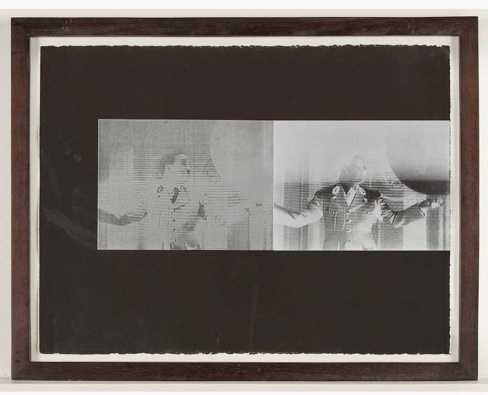Large Contemporary Annette Lemieux Photo Etching Aquatint Censor Abstract Print