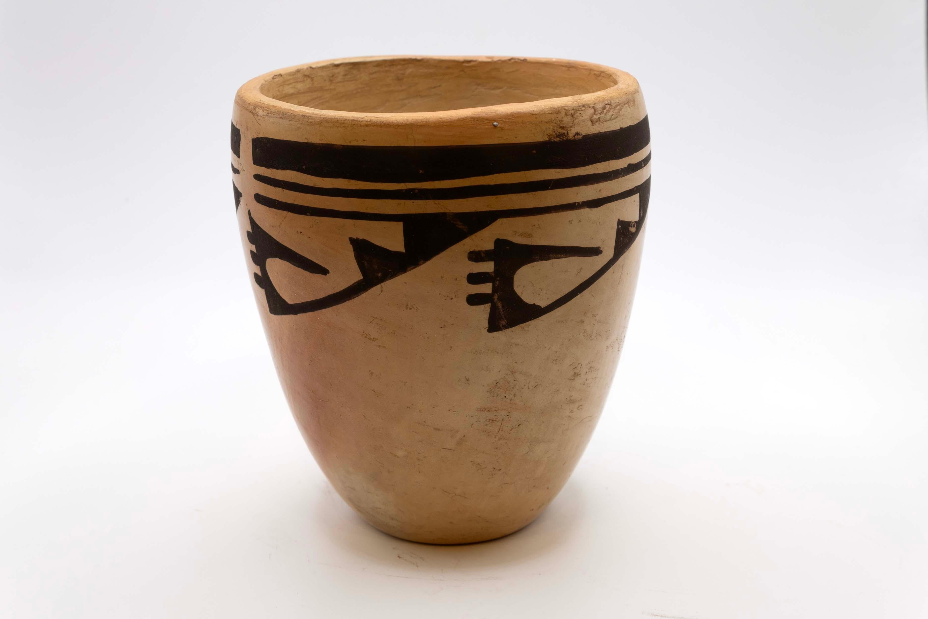 Mexican Annette Silas & F. Waquie Jemez Pueblo New Mexico Painted Fired Earthenware