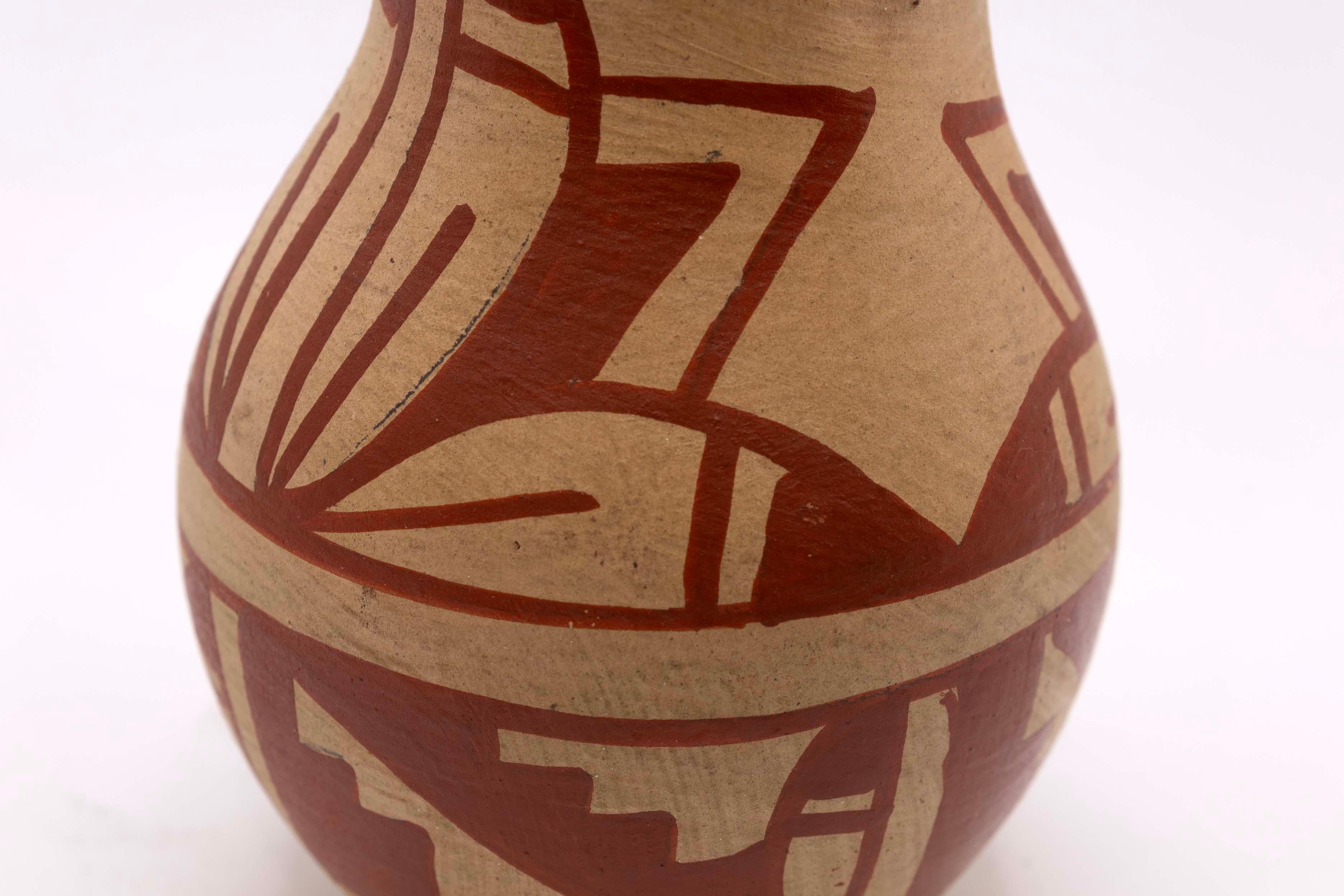Annette Silas & F. Waquie Jemez Pueblo New Mexico Painted Fired Earthenware 2