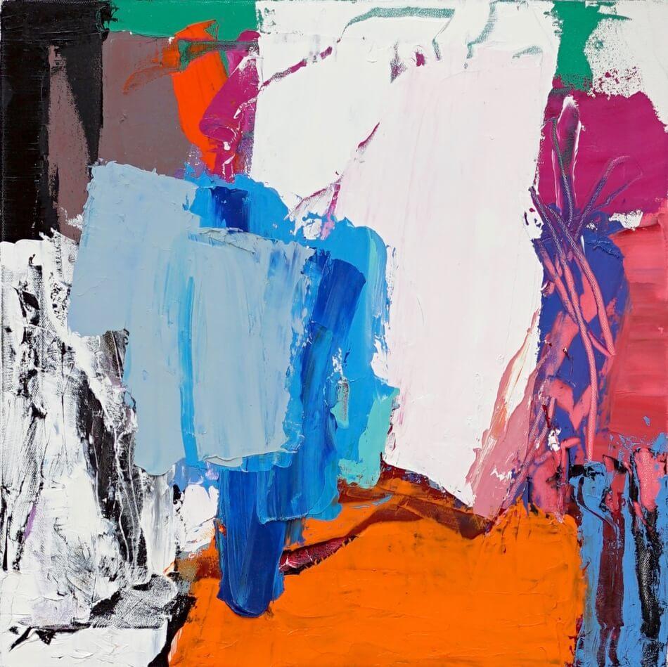 Werndl Riverside Park Contemporary Abstract Oil Painting For