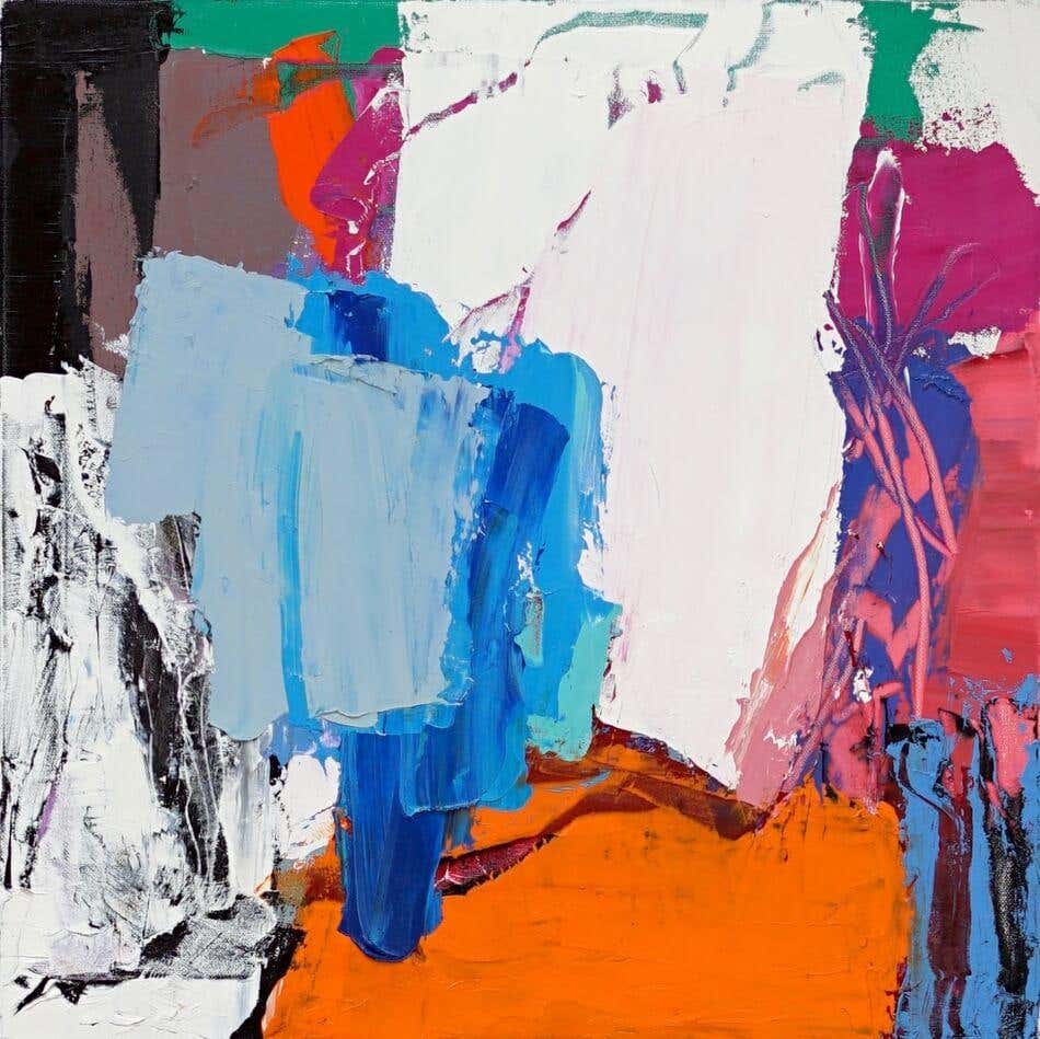 Annette Werndl - Riverside Park: Contemporary Abstract Oil Painting For ...