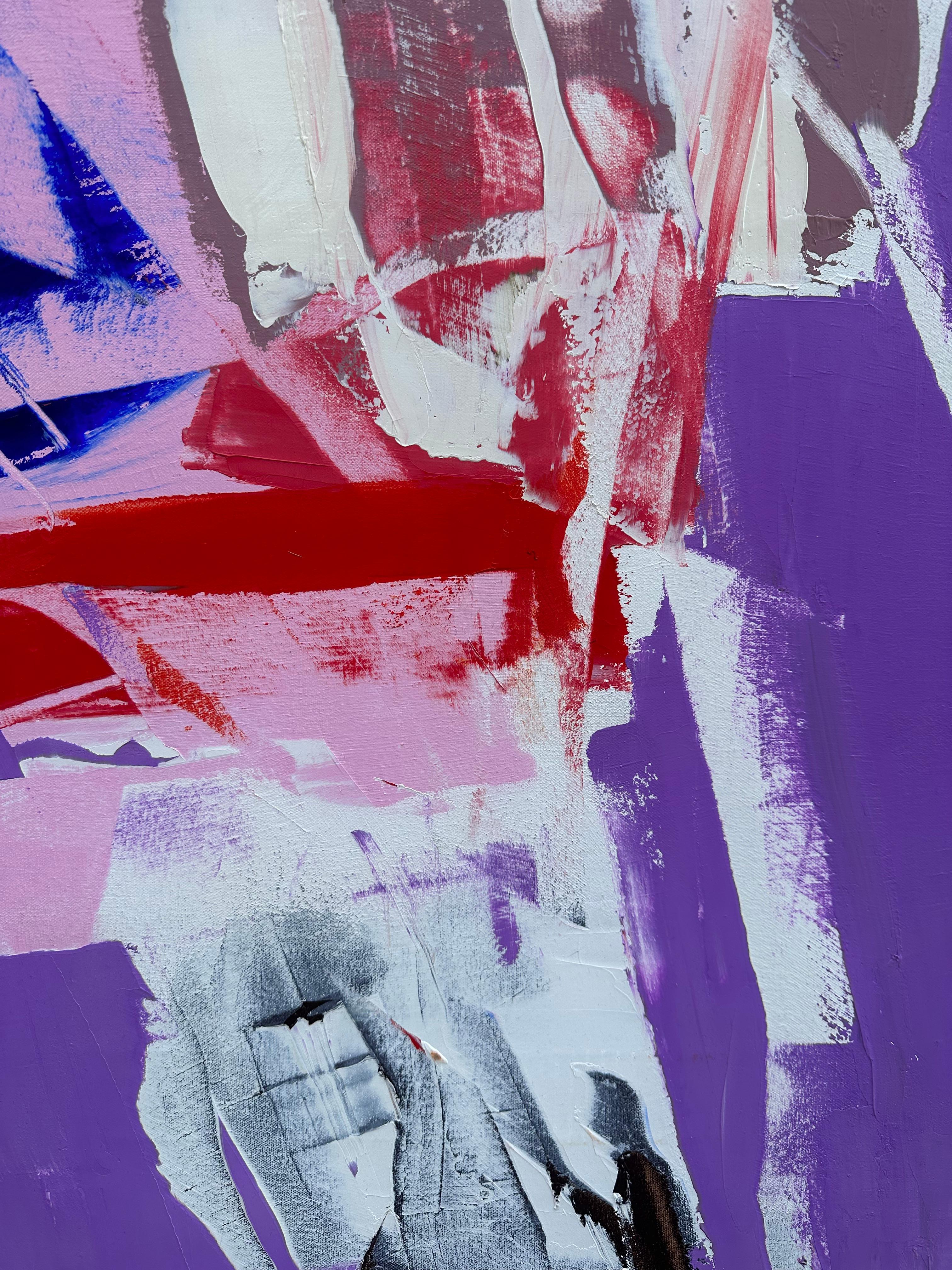 Lafayette Street: Pittura ad olio astratta contemporanea - Painting Astratto di Annette Werndl
