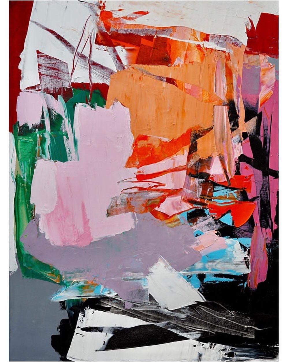 Annette Werndl Abstract Painting - Nolita: Contemporary Abstract Oil Painting