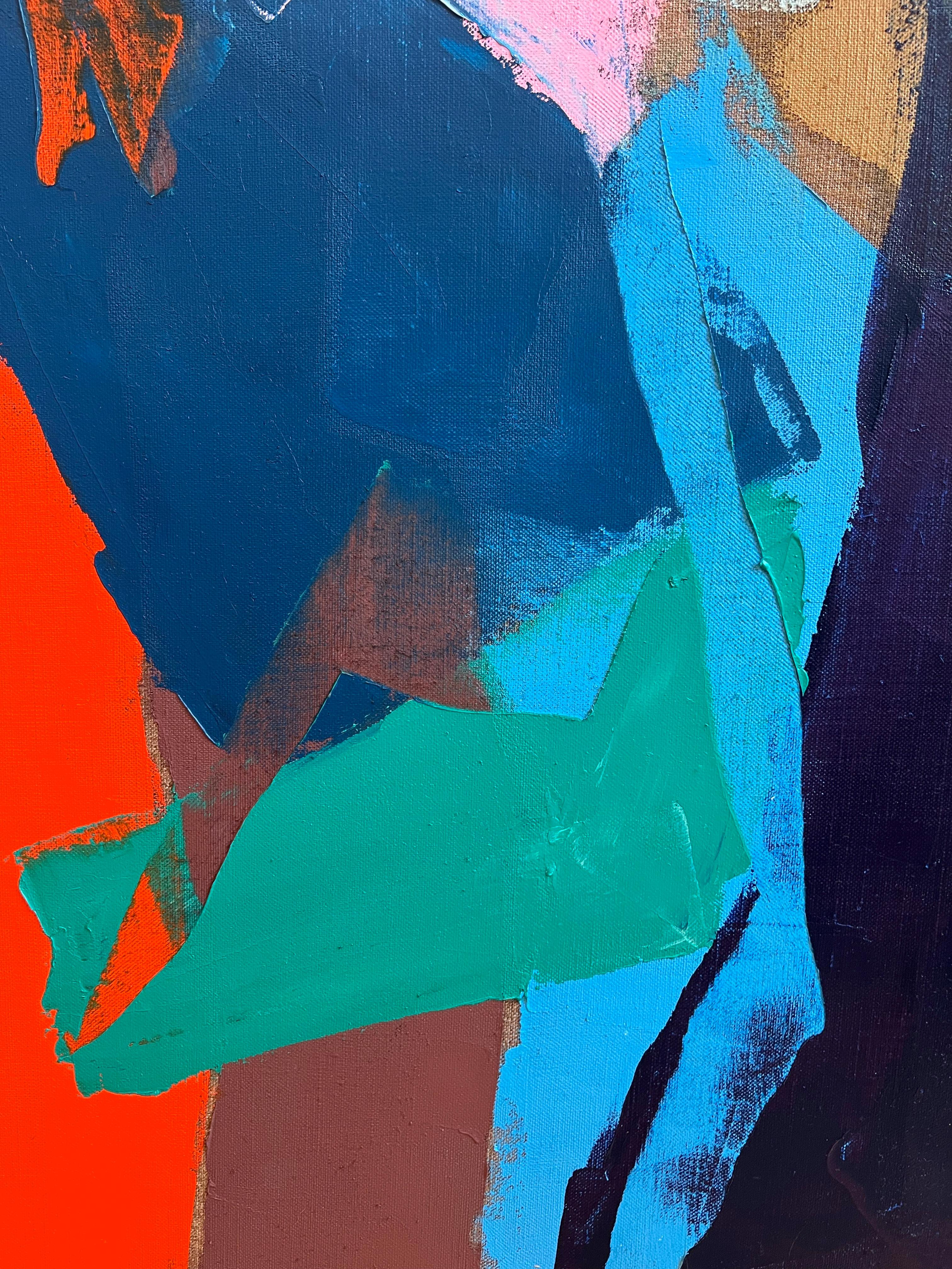 Il grande prato - Painting Astratto di Annette Werndl
