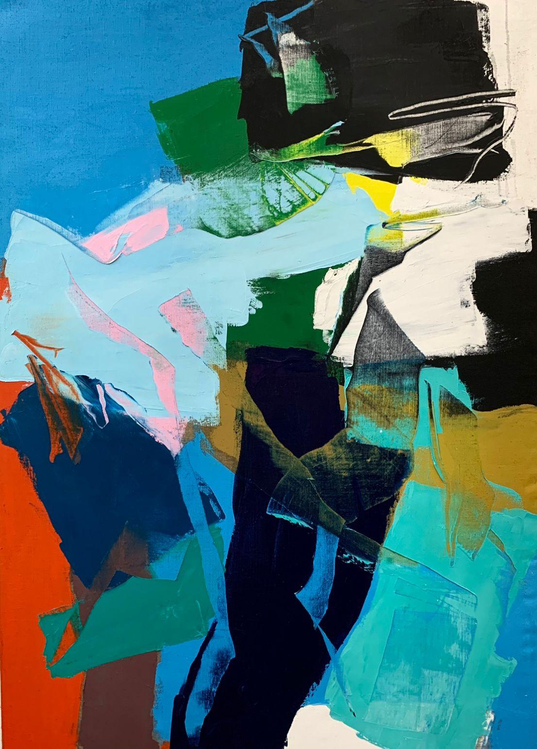 Abstract Painting di Annette Werndl - Il grande prato